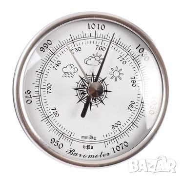 БАРОМЕТЪР за вграждане  и окачване Ф72мм с бял циферблат.