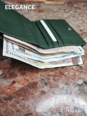 Компактно дамско портмоне с френски джоб от естествена кожа , снимка 4 - Портфейли, портмонета - 34853295