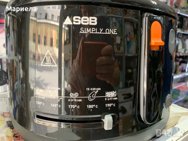 Компактен фритюрник SEB FF160800 Черен 2,1 L 1900 W (tefal), снимка 7 - Фритюрници - 47339772