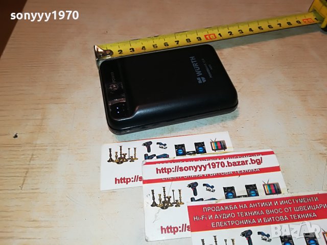 WURTH 10.8 MINI POWER BANK-LI-PO BATTERY 10000mah-GERMANY 1610222007, снимка 10 - Външни батерии - 38350166