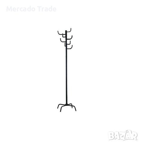 Закачалка Mercado Trade, За дрехи, Настолна, Метал, Черен