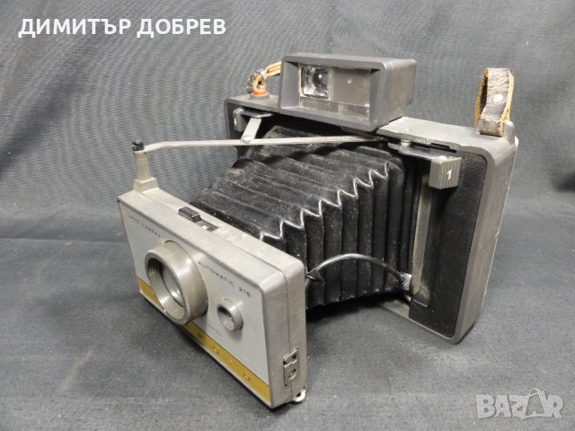 СТАР РЕТРО МЕХОВ ФОТОАПАРАТ POLAROID LAND CAMERA AUTOMATIC 215, снимка 3 - Антикварни и старинни предмети - 51658642