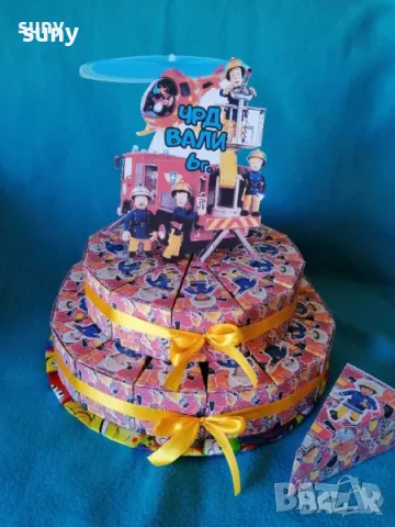 Картонена торта пожарна / пожарникар