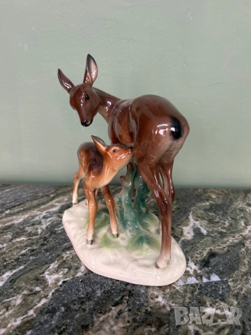 Порцеланова фигура на сърни, снимка 2 - Декорация за дома - 53922647