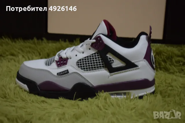 ЧИСТО НОВИ! Nike Air Jordan 4 Retro PSG Paris Saint-Germain, снимка 2 - Маратонки - 55753925