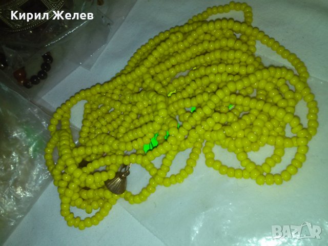 30-те ГОДИНИ АРТ ДЕКО МЪНИСТЕНО КОЛИЕ с БРОНЗОВА ЗАКОПЧАЛКА 8192, снимка 5 - Антикварни и старинни предмети - 29629170