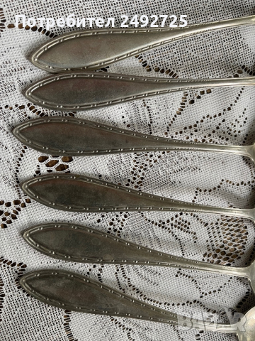 Лъжици стари маркировка  WELLNER Германия, снимка 2 - Прибори за хранене, готвене и сервиране - 44528781