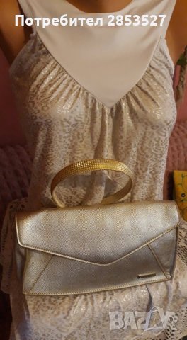 Рокля и Диадема-Комплект в златисто