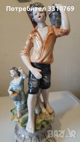 Рядка находка-голяма италиянска порцеланова статуетка , снимка 8 - Статуетки - 51829627