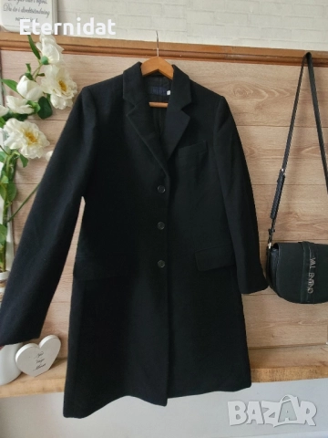 Ново черно палто ALBERTO ASPESI , снимка 5 - Палта, манта - 51863596