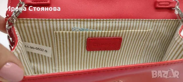 Дамски обувки на висок ток и чанта, червен велур., снимка 10 - Чанти - 49268528