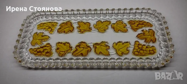 Плато за сервиране Walther Crystal Glas.
, снимка 1