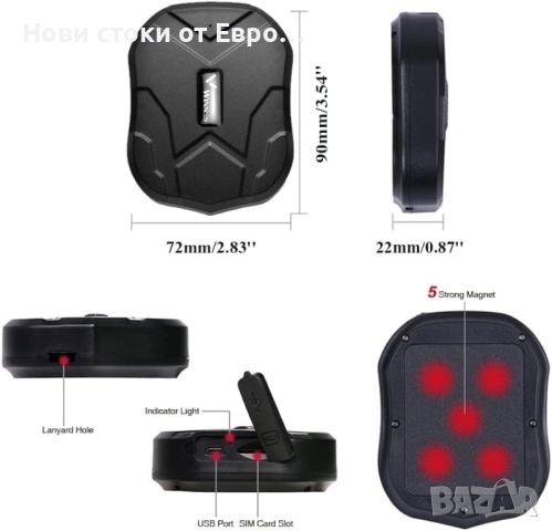 GPS тракер Winnes за кола с мощен магнит, снимка 7 - Друга електроника - 52323394