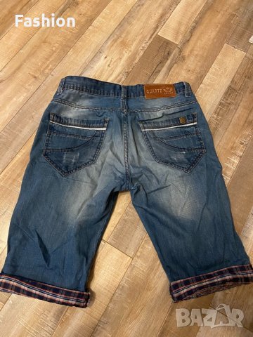 Мъжки къси дънкови панталони, снимка 2 - Къси панталони - 33790735