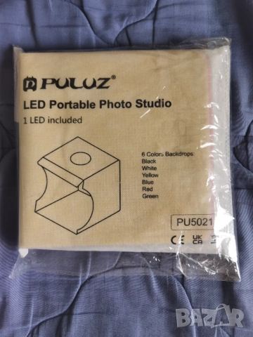 LED Мобилно фото студио Puluz, снимка 2 - Чанти, стативи, аксесоари - 54172617