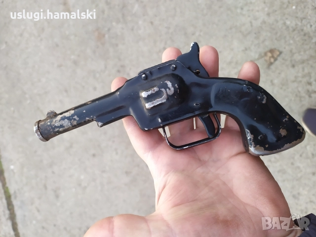 Стара играчка револвер, снимка 2 - Антикварни и старинни предмети - 52838980