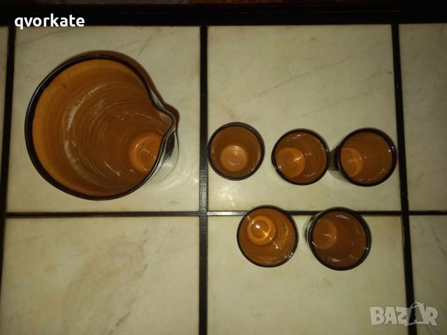 Кана и пет броя чаши, снимка 2 - Сервизи - 42679080