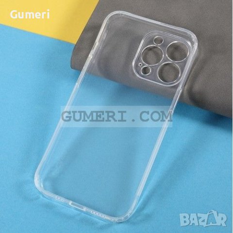 Apple iPhone 13 Pro Силиконов Гръб със Защита на Камерата - Прозрачен, снимка 7 - Калъфи, кейсове - 36849342