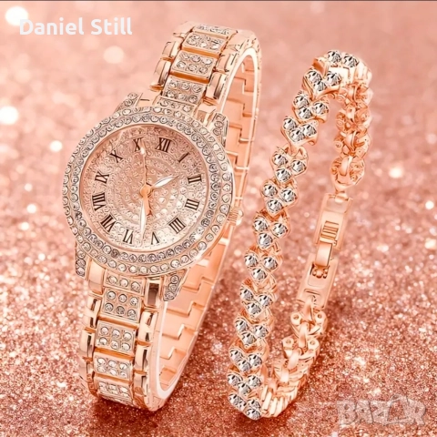 Нови модели елегантни кварцови часовници и гривни, снимка 3 - Дамски - 52980747