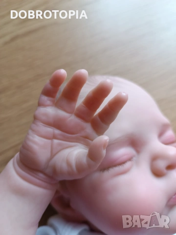 Реалистична кукла "Спящо бебе", снимка 12 - Кукли - 53029232