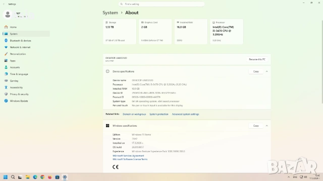 Продавам настолен компютър Dell Vostro/i5-3470/16GB RAM/GT740(2GB)/240GB SSD/1TB SATA3, снимка 8 - За дома - 53877439