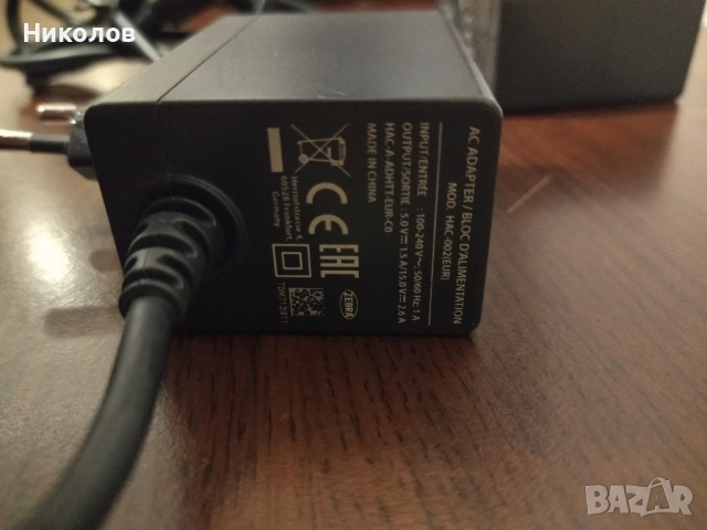 Продавам оригинален адаптер за Nintendo Switch/Lite, снимка 2 - Аксесоари - 51298807