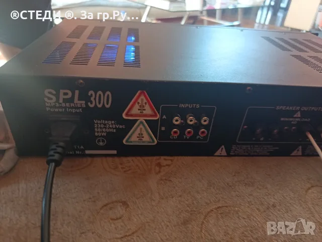 Двуканален DJ усилвател Skytec SPL 300 MP3 – 300W, снимка 4 - Ресийвъри, усилватели, смесителни пултове - 55770665