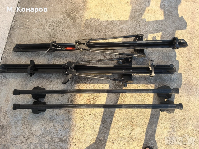 Продават се напречни греди 125см с 2бр стойки за велосипед, снимка 2 - Аксесоари и консумативи - 54094826