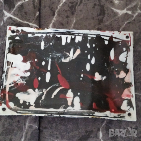 Емайлирана соц. табела , снимка 2 - Антикварни и старинни предмети - 52502416