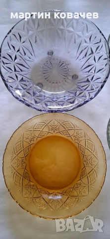 стъклена посуда от едно време , снимка 4 - Декорация за дома - 53881398