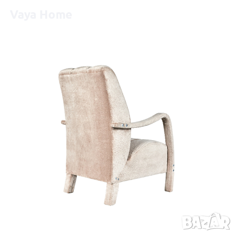 Кресло, Aura, Бежов, снимка 3 - Дивани и мека мебел - 44711658
