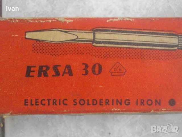 30-40 Вата-Ел.Поялник-Старо Немско Високо Качество-Delta/ERSA-Почти Нов-Отличен, снимка 12 - Поялници и запояване - 37296648