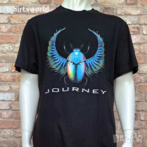 Нова мъжка тениска с дигитален печат на музикалната група Journey (Джърни) , снимка 3 - Тениски - 42888955