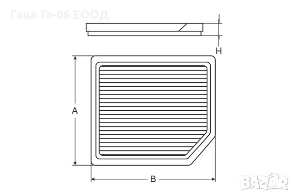 Vw Passat B6 / Филтър купе с активен въглен за Пасат Б6 , снимка 1