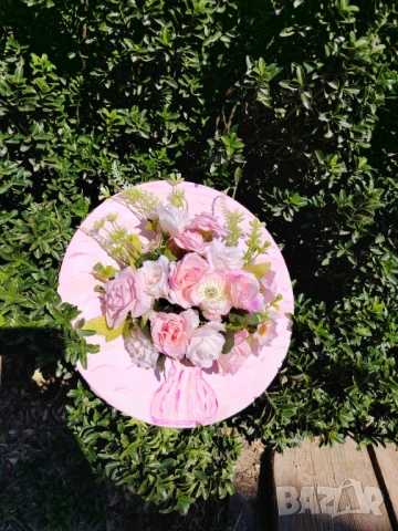 Декорация за стена , снимка 3 - Изкуствени цветя - 51022320