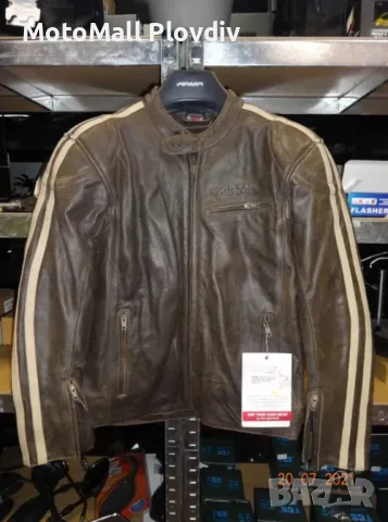 Ново ! Кожено мото яке Arma мото мотор чопър турист, снимка 5 - Аксесоари и консумативи - 49282481