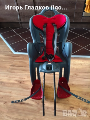 Детска седалка за велосипед Bellini, За монтиране на багажника, снимка 4 - Аксесоари за велосипеди - 52582183