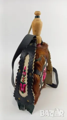 Дървена бъклица, облечена в кожа, снимка 4 - Други - 50208412