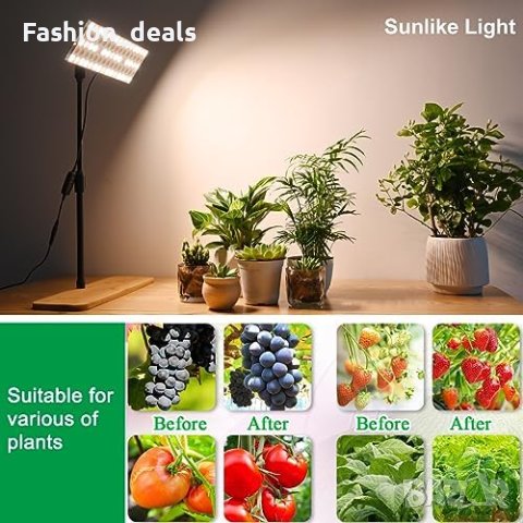 Нова Пълноспектърна LED светлина за растения на закрито Дом Градина, снимка 4 - Други стоки за дома - 42385450