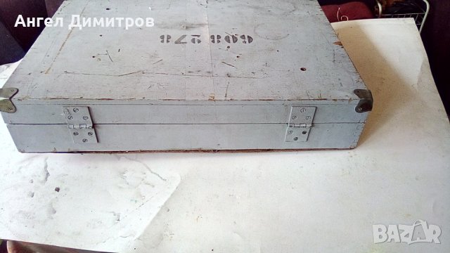 Дървен сандък от военна техника с метален обков СССР, снимка 2 - Антикварни и старинни предмети - 36886320