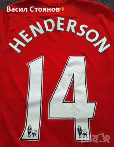Liverpool / Ливърпул NB #14 Henderson 2016-17г. Home - за ръст 158см., снимка 10 - Фен артикули - 54318057