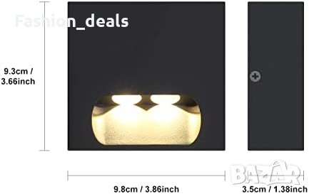 Нова Алуминиева LED лампа за таван стая балкон осветление 3W 3000K, снимка 3 - Други - 40364324