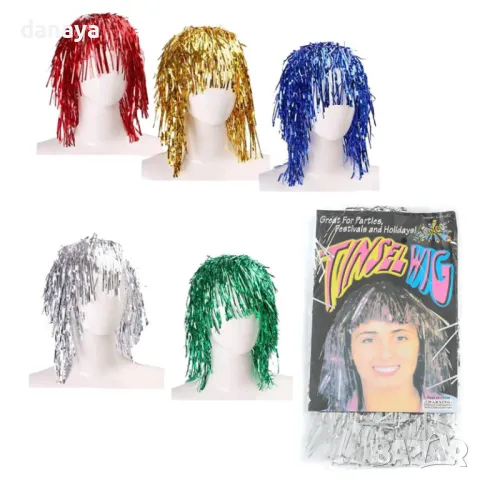 5754 Парти перука от фолиеви нишки