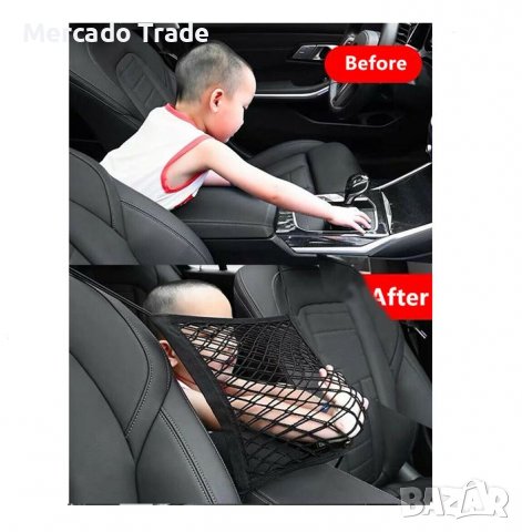 Мрежа Mercado Trade, Органайзер, Еластична, За кола, Черна, снимка 4 - Аксесоари и консумативи - 39485497