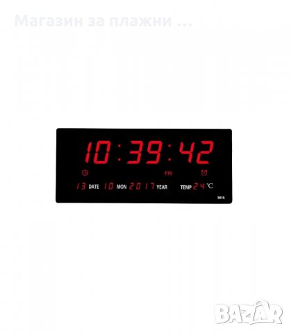 Голям стенен LED електронен часовник JH - код 3615, снимка 4 - Друга електроника - 34275431