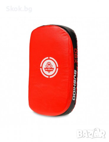 Кожена боксова лапа (щит) DBX Bushido - черно/червенa - 41х21 см, снимка 4 - Бокс - 37972403