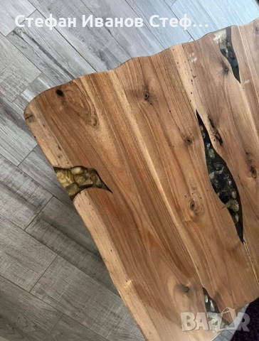 Холна маса от орех със смола, снимка 4 - Маси - 51514861