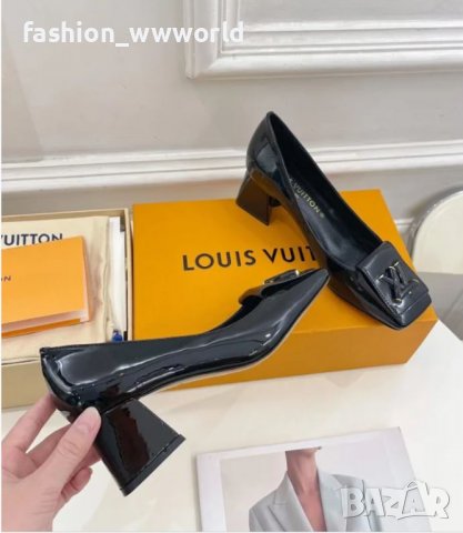 Елегантни обувки на ток LOUIS VUITTON (35-40) - реплика, снимка 2 - Дамски елегантни обувки - 39609609