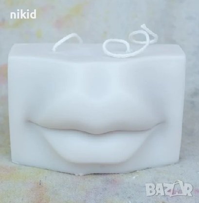 3D Устни уста силиконов молд форма калъп свещ свещник гипс, снимка 3 - Форми - 40136249