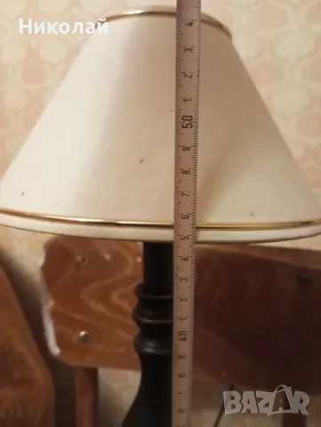 Голяма ретро метална нощна лампа, снимка 8 - Антикварни и старинни предмети - 50415284